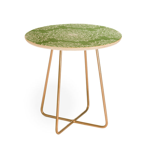 Lisa Argyropoulos Lotus and Green Round Side Table