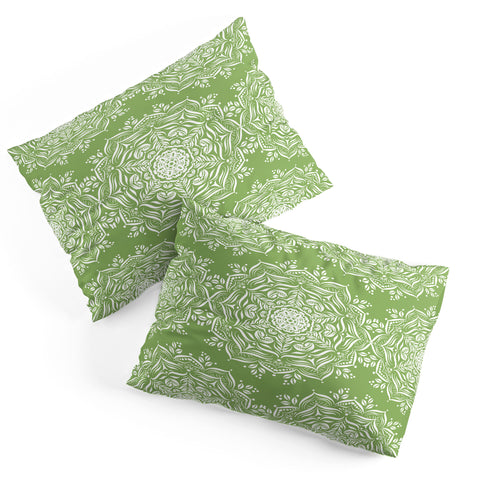 Lisa Argyropoulos Lotus and Green Pillow Shams