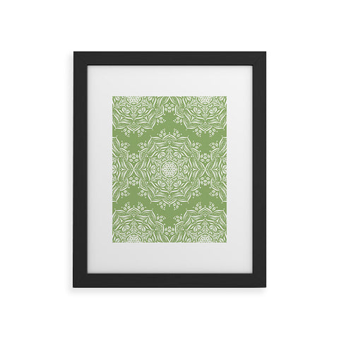 Lisa Argyropoulos Lotus and Green Framed Art Print