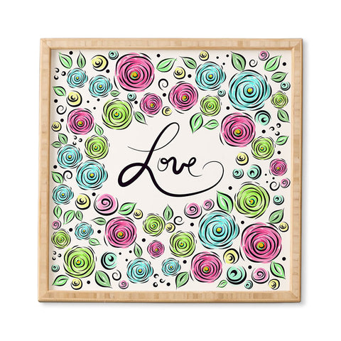 Lisa Argyropoulos Love Blooms Pastel Framed Wall Art
