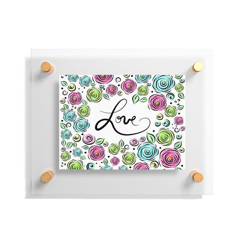 Lisa Argyropoulos Love Blooms Pastel Floating Acrylic Print