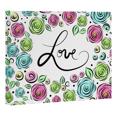 Lisa Argyropoulos Love Blooms Pastel Art Canvas