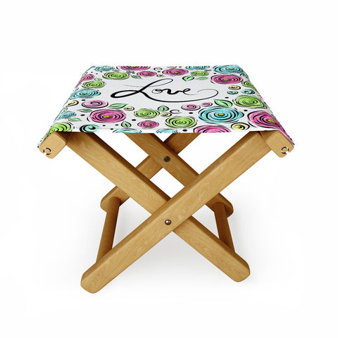 Lisa Argyropoulos Love Blooms Pastel Folding Stool