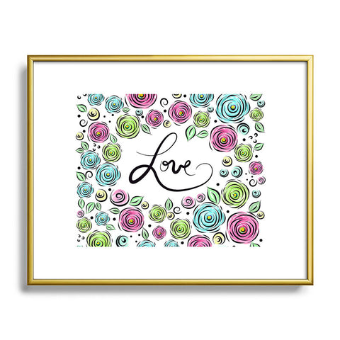 Lisa Argyropoulos Love Blooms Pastel Metal Framed Art Print