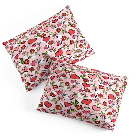 Lisa Argyropoulos Love Flowers And Dots Pillow Shams