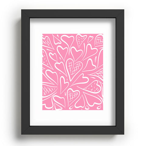 Lisa Argyropoulos Love is in the Air Rose Pink Recessed Framing Rectangle