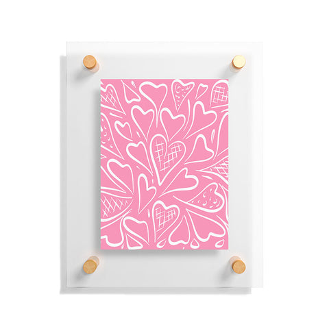 Lisa Argyropoulos Love is in the Air Rose Pink Floating Acrylic Print