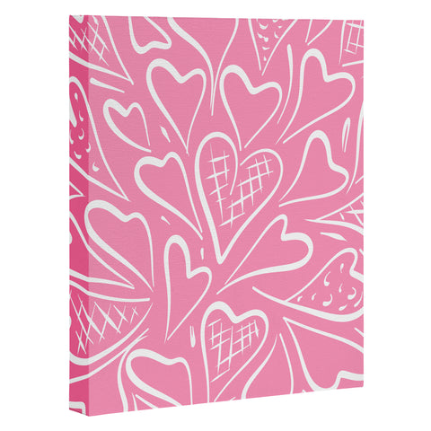Lisa Argyropoulos Love is in the Air Rose Pink Art Canvas