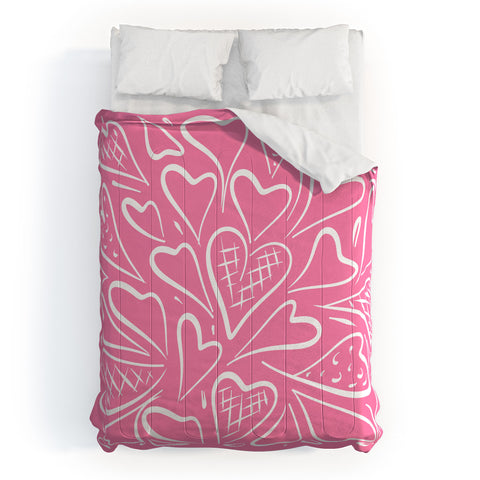 Lisa Argyropoulos Love is in the Air Rose Pink Comforter