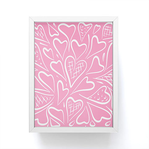 Lisa Argyropoulos Love is in the Air Rose Pink Framed Mini Art Print