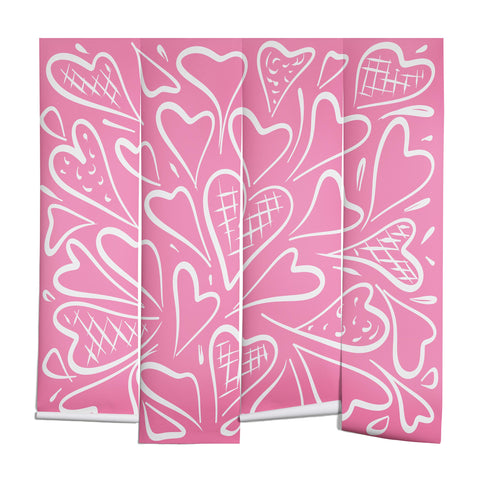 Lisa Argyropoulos Love is in the Air Rose Pink Wall Mural