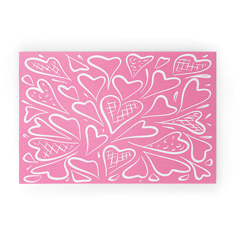 Lisa Argyropoulos Love is in the Air Rose Pink Welcome Mat