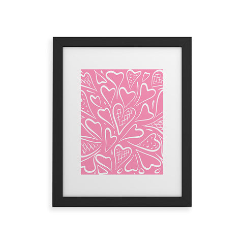 Lisa Argyropoulos Love is in the Air Rose Pink Framed Art Print