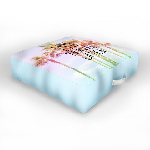 Lisa Argyropoulos Love Life Travel Often Tropical Outdoor Floor Cushion