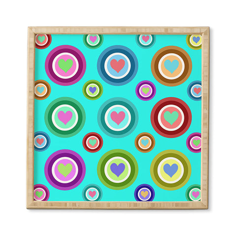 Lisa Argyropoulos Love Love Love Aquamint Framed Wall Art