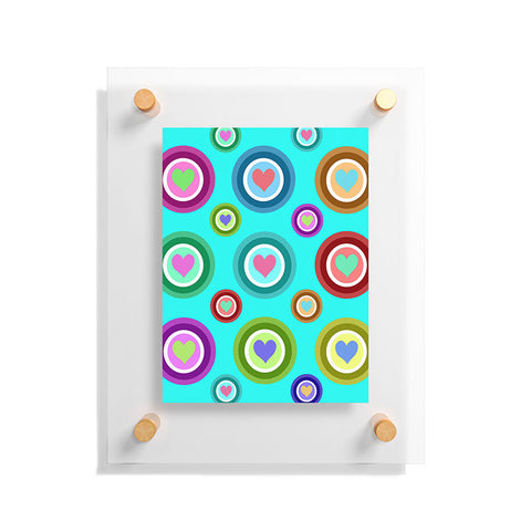 Lisa Argyropoulos Love Love Love Aquamint Floating Acrylic Print