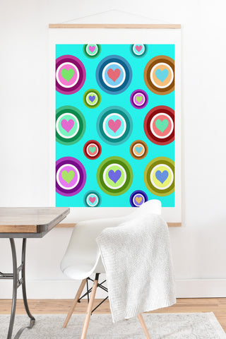 Lisa Argyropoulos Love Love Love Aquamint Art Print And Hanger