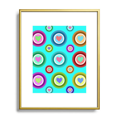 Lisa Argyropoulos Love Love Love Aquamint Metal Framed Art Print