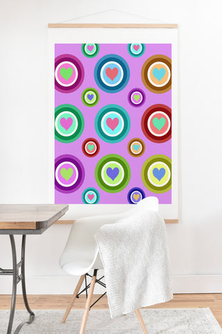 Lisa Argyropoulos Love Love Love Lovely Lavender Art Print And Hanger