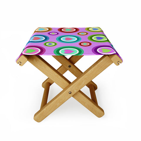 Lisa Argyropoulos Love Love Love Lovely Lavender Folding Stool
