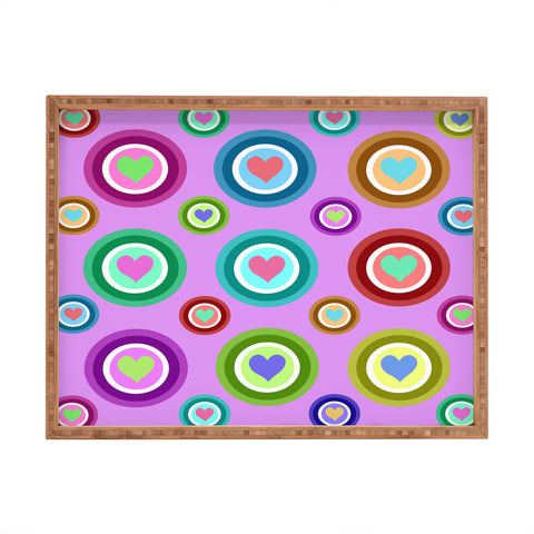 Lisa Argyropoulos Love Love Love Lovely Lavender Rectangular Tray