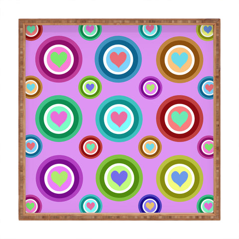 Lisa Argyropoulos Love Love Love Lovely Lavender Square Tray