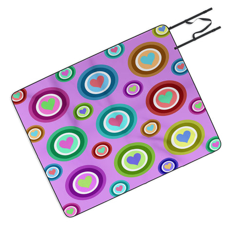 Lisa Argyropoulos Love Love Love Lovely Lavender Picnic Blanket