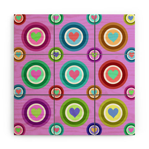 Lisa Argyropoulos Love Love Love Lovely Lavender Wood Wall Mural