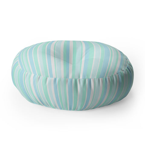 Lisa Argyropoulos lullaby Stripe Floor Pillow Round