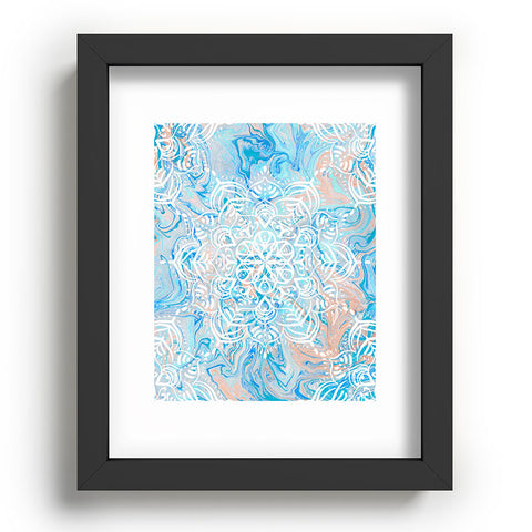 Lisa Argyropoulos Marble Mandala Twist III Recessed Framing Rectangle