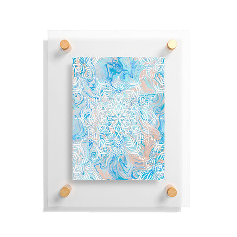 Lisa Argyropoulos Marble Mandala Twist III Floating Acrylic Print