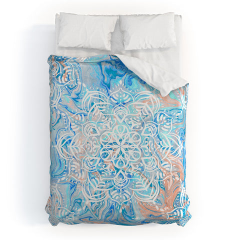 Lisa Argyropoulos Marble Mandala Twist III Duvet Cover