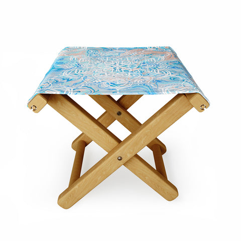 Lisa Argyropoulos Marble Mandala Twist III Folding Stool