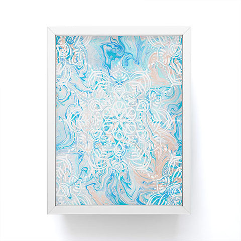 Lisa Argyropoulos Marble Mandala Twist III Framed Mini Art Print