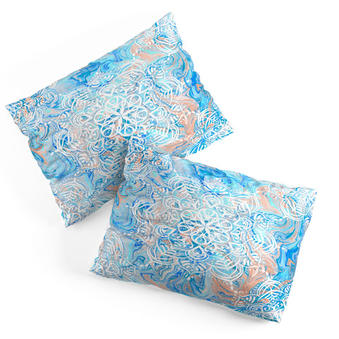 Lisa Argyropoulos Marble Mandala Twist III Pillow Shams