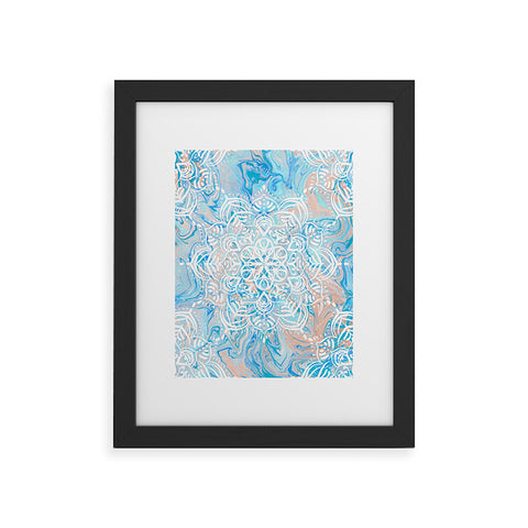Lisa Argyropoulos Marble Mandala Twist III Framed Art Print