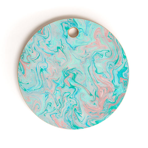 Lisa Argyropoulos Marble Twist Cutting Board Round