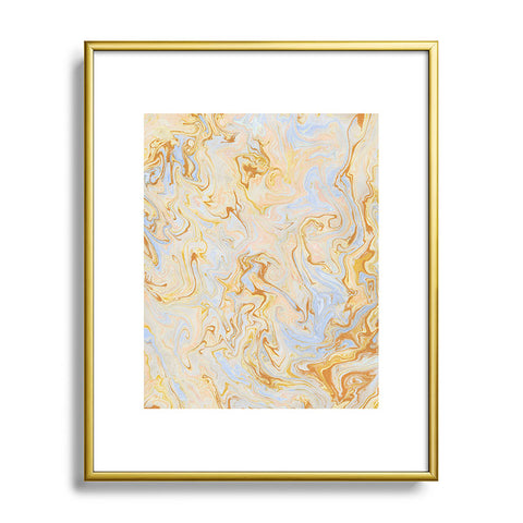 Lisa Argyropoulos Marble Twist IV Metal Framed Art Print