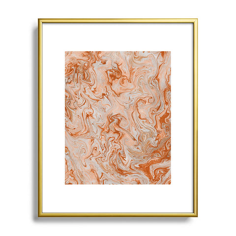 Lisa Argyropoulos Marble Twist IX Metal Framed Art Print