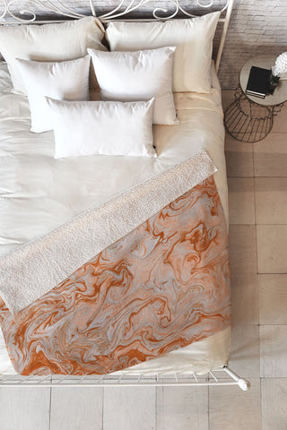 Lisa Argyropoulos Marble Twist IX Fleece Throw Blanket