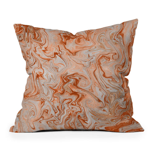 Lisa Argyropoulos Marble Twist IX Throw Pillow
