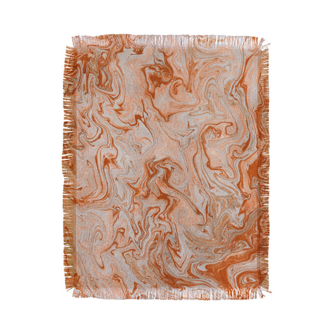Lisa Argyropoulos Marble Twist IX Throw Blanket