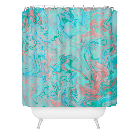 Lisa Argyropoulos Marble Twist Shower Curtain