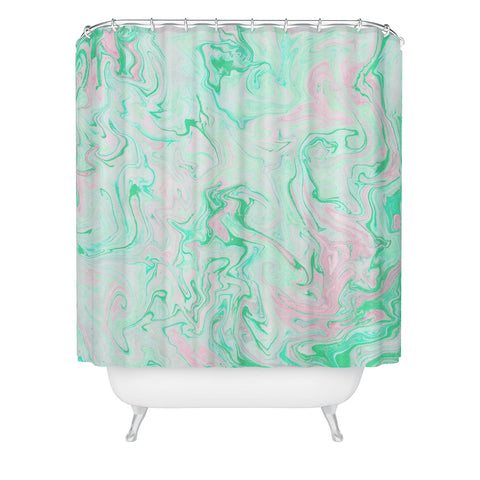Lisa Argyropoulos Marble Twist Spring Shower Curtain