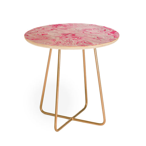 Lisa Argyropoulos Marble Twist V Round Side Table