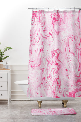 Lisa Argyropoulos Marble Twist V Shower Curtain And Mat