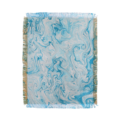 Lisa Argyropoulos Marble Twist VII Throw Blanket