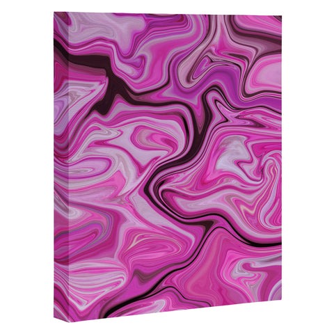 Lisa Argyropoulos Marbled Frenzy Glamour Pink Art Canvas