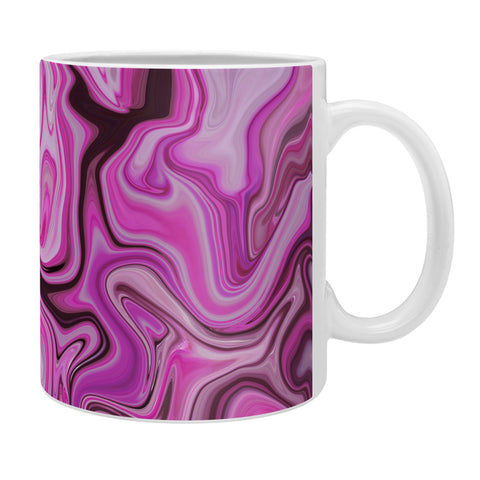 Lisa Argyropoulos Marbled Frenzy Glamour Pink Coffee Mug