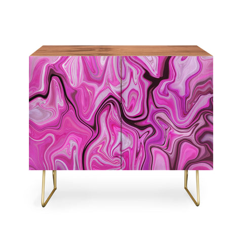 Lisa Argyropoulos Marbled Frenzy Glamour Pink Credenza